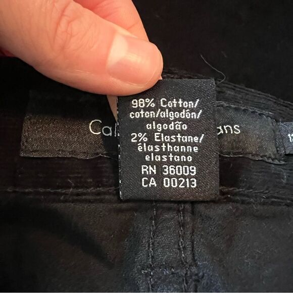 NWT! Calvin Klein Jeans black corduroy flare pants - Picture 10 of 10